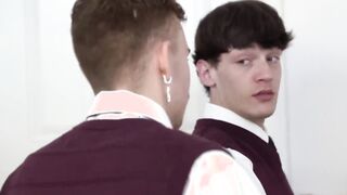 Strict air pocket butt high schooler groans during unusual taboo fuck