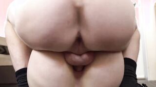 Strict air pocket butt high schooler groans during unusual taboo fuck