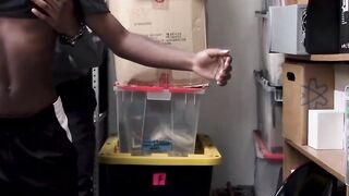 A BBC law enforcement officer disciplines a young black woman