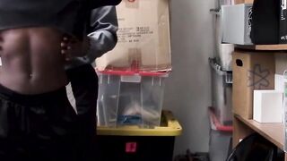 A BBC law enforcement officer disciplines a young black woman
