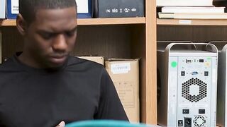 A BBC law enforcement officer disciplines a young black woman