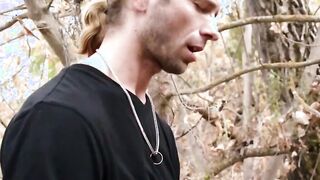 Group public sex with men that enjoy slobbering over cocks