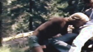 Retro dick sucker blows his companions and takes it in the ass