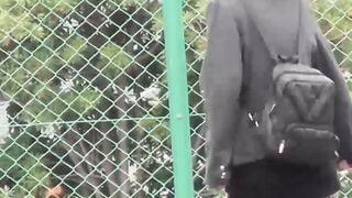 Japanese women are afraid they will be caught while pissing