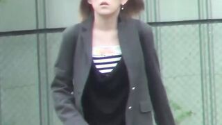 Japanese women are afraid they will be caught while pissing