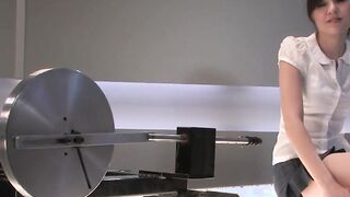 Hairy pussy teen machine fucked in a wet cunt