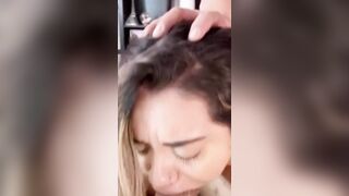 Slut Girlfriend Sucking Huge Cock