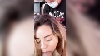 Slut Girlfriend Sucking Huge Cock