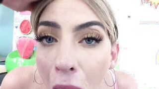 SWALLOWED Hardcore cocksucking with Graycee Baybee