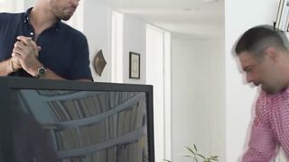 Latina TS slut lets handy man fuck her wet ass