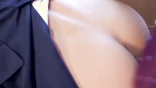 Hot stud in tasteful coat hammering colleagues tight ass