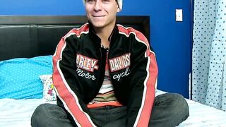 Talked with dick rider toys his butt and jerks off performance