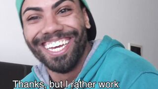 Straight Latino barebacked POV and takes cum in mouth