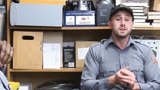 Security guard disciplined by black boss and stripped of his shirt