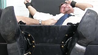 Tender tickling for a hairy-chested hunky jock from friends