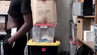 Rawpounding and facials were used to punish ebony twink for theft