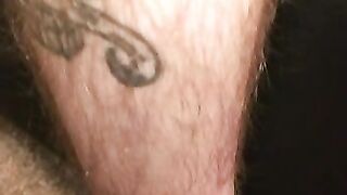 Mature punk plays with his hard cock and shoots out a load
