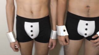 Attractive Japanese gay dick sucked and rimmed in sixtynine