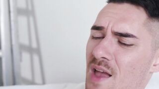Tight bottom destroyed by ripped jock with a big cock