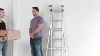 Tight bottom destroyed by ripped jock with a big cock
