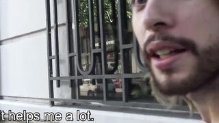 Sweet Latino turning gay after his first man to man sex