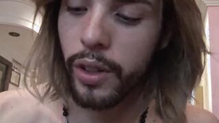 Sweet Latino turning gay after his first man to man sex
