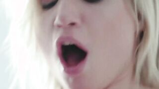 Natural tits babe Gabi Gold fucked doggystyle until she cums