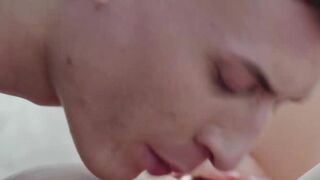 Natural tits babe Gabi Gold fucked doggystyle until she cums