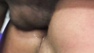 Attractive student riding stepdads large exposed dick