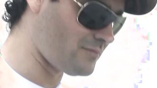 Hottest latino daddy raw fucking tight twink outdoors