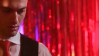 Hot businessman gets rimmed with passion before having a barechested fuck