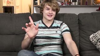 Handsome youngster Robin Moore interviewed before solo fun