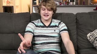 Handsome youngster Robin Moore interviewed before solo fun