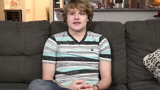 Handsome youngster Robin Moore interviewed before solo fun