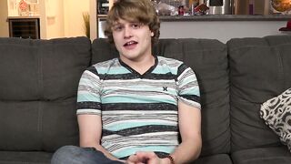 Handsome youngster Robin Moore interviewed before solo fun