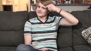 Handsome youngster Robin Moore interviewed before solo fun