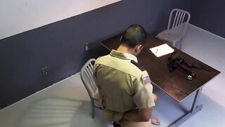 In order to avoid going to jail skinny twink must raw fuck an officer