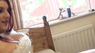 British redhead Lucy Lane sucks dick and gets drilled hard