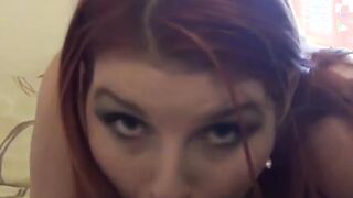 British redhead Lucy Lane sucks dick and gets drilled hard