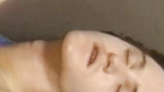 Muscular retro gay face fucks his lover before barebacking
