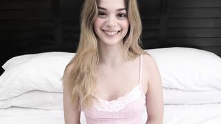 Watch the cameraman jack off all over this teen's face