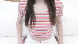 Watch the cameraman jack off all over this teen's face