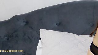 Brunette camgirl ,, Stocking Foot Fetish