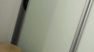 Oriental Australian guy records while stroking small cock