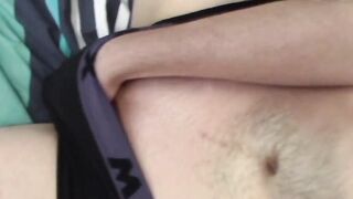 Australian stud jerking his sweet dick off