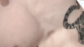 Inked amateur jock fucks a doll and uses fleshlight on cock