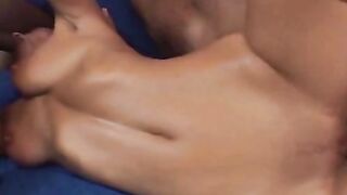 Busty Shaved Girl Does Black Gangbang