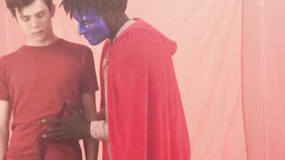 Thick black dick gets the better of White Twink