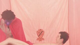 Thick black dick gets the better of White Twink