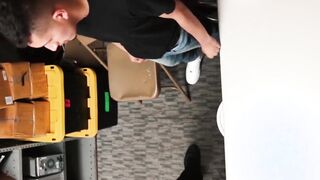 The perpetrator got big dicked officers to spit roast him